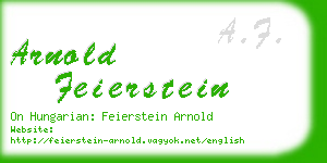 arnold feierstein business card